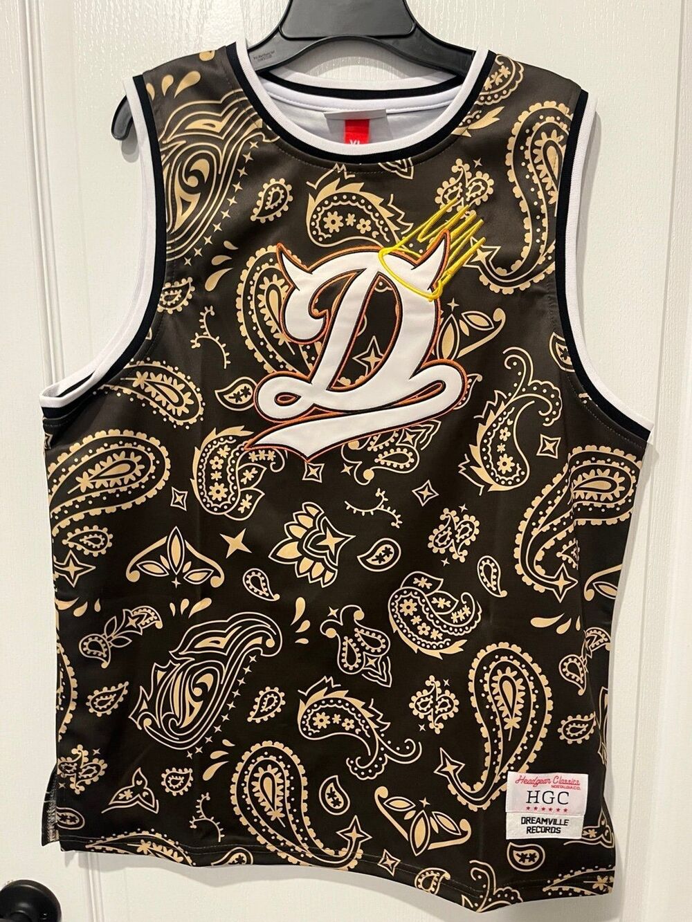 Headgear Classics Dreamville J. Cole Born Sinner Youth XL Basketball Jersey